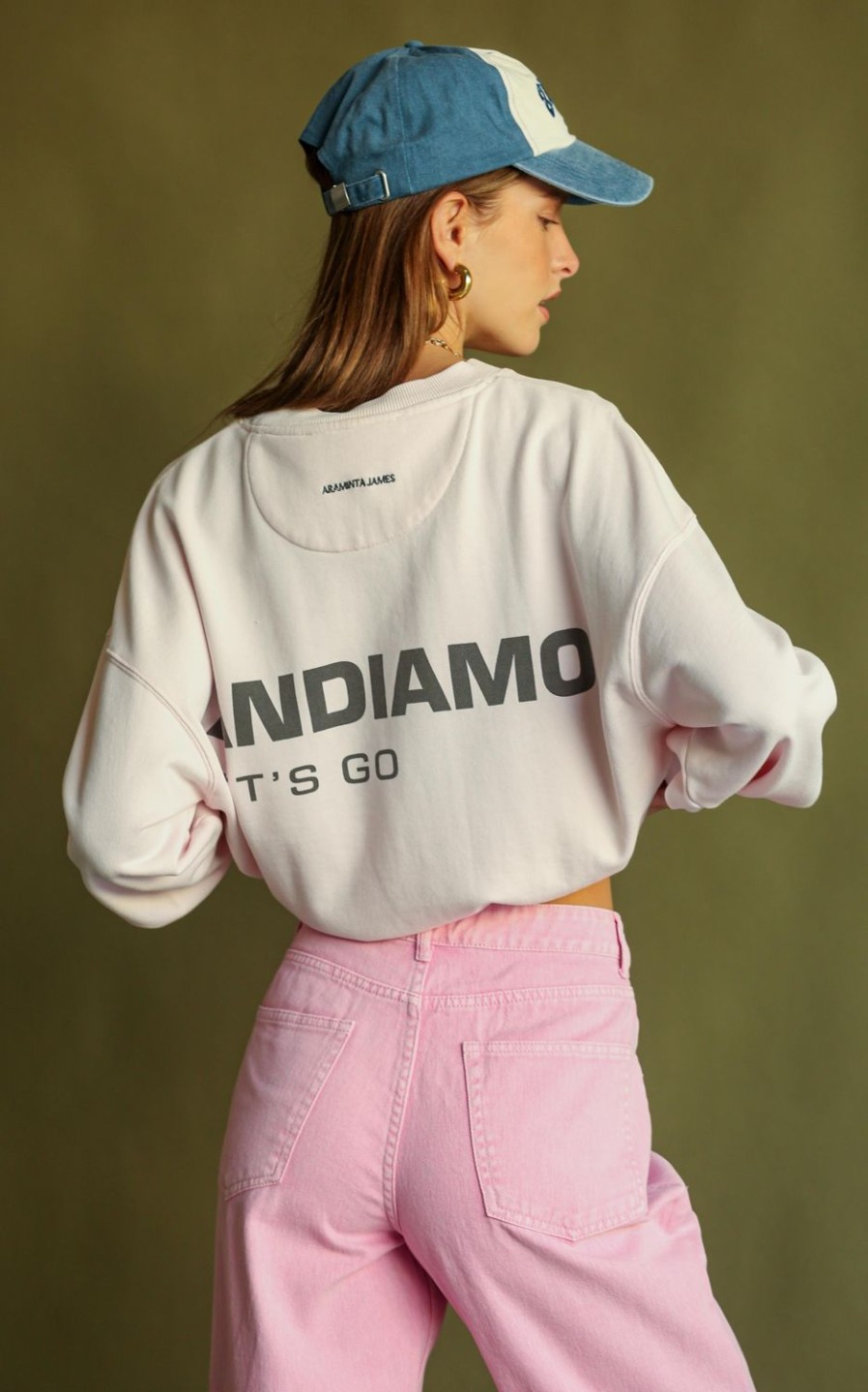 Tops Araminta James | Andiamo Sweatshirt Dusty Rose