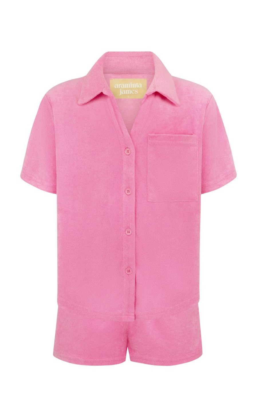 Sets Araminta James | Terry Shirt Set Candy Pink