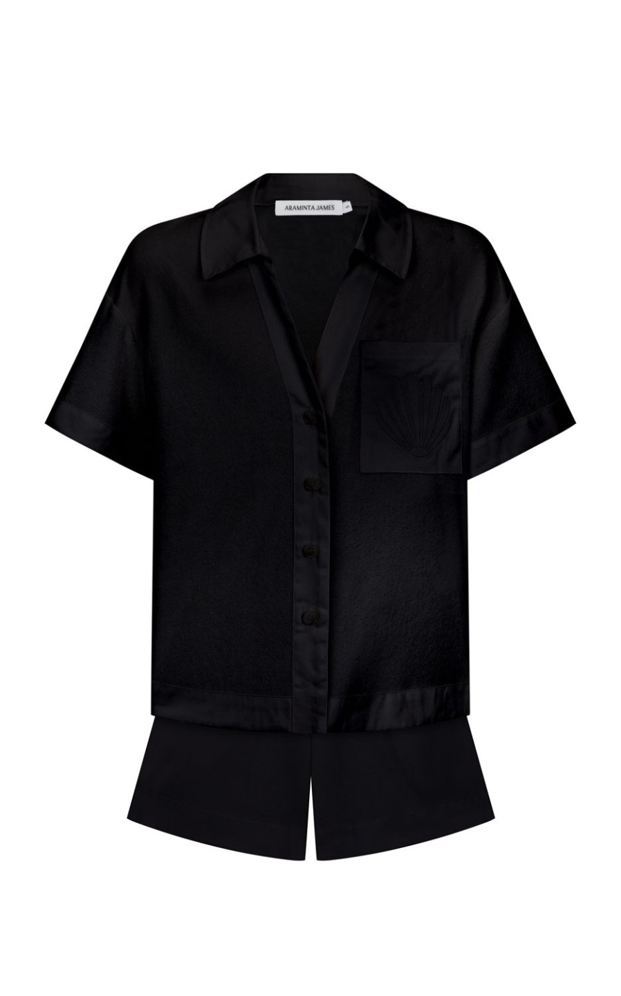 Sets Araminta James | Terry Riviera Shirt Set Noir