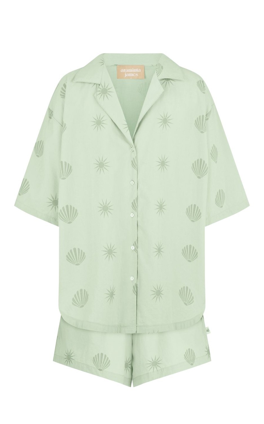 Sets Araminta James | Island Shirt Set Pistachio