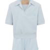 Sets Araminta James | Terry Polo Shirt Set Powder Blue