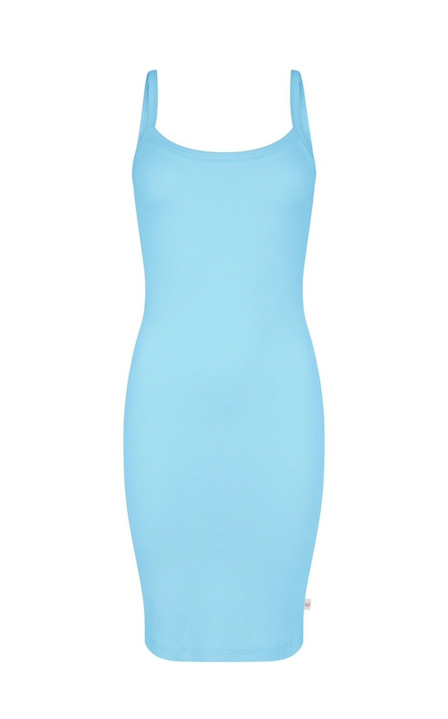 Dresses Araminta James | On The Go Rib Dress Pale Blue