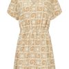 Dresses Araminta James | Sunseeker Terry V-Neck Dress Pecan