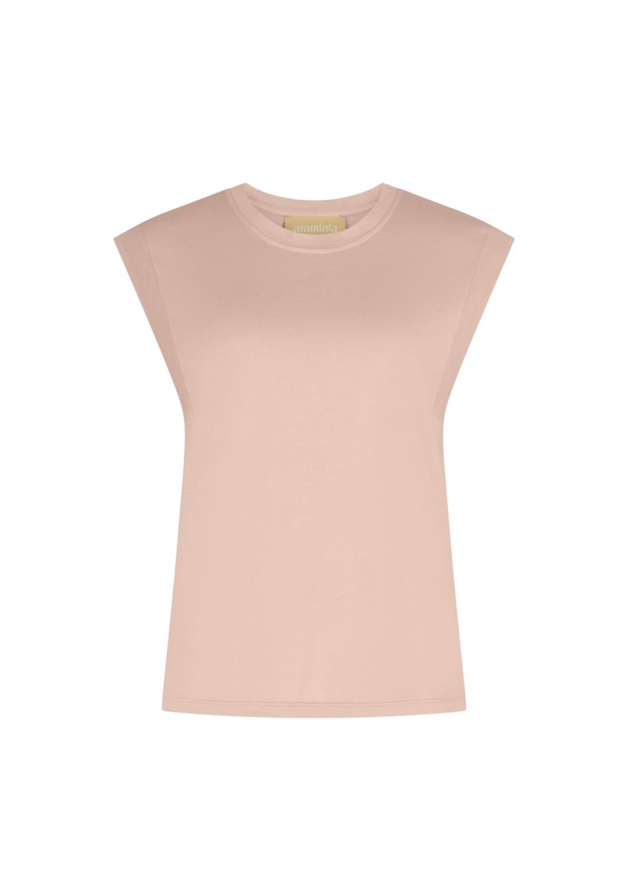 Tops Araminta James | Classic Sleeveless Top Bark