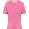 Sets Araminta James | Terry Polo Shirt Set Candy Pink