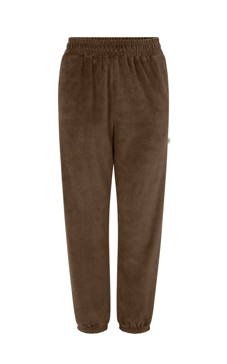 Bottoms Araminta James | Velour Trackpant Chocolate