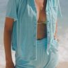 Sets Araminta James | Terry Shirt Set Bright Aqua