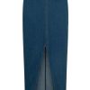 Bottoms Araminta James | Utility Split Denim Skirt Dark Blue