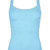 Tops Araminta James | On The Go Rib Tank Pale Blue